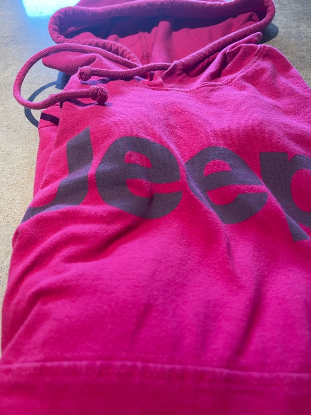 J. America Hot Pink Hoodie with Drawstring - Picture 2 of 9